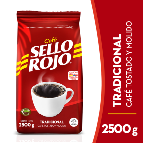 CAFÉ.2500g.Cx6.SELLO ROJO.